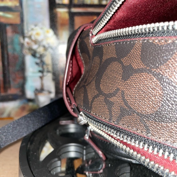 Coach Court Backpack 23 in Leopard Print & Pebbled Leather New with Tags - Picture 9 of 10